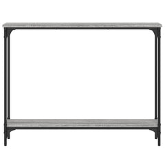 vidaXL Console Table Grey Sonoma 100x22.5x75 cm Engineered Wood 4