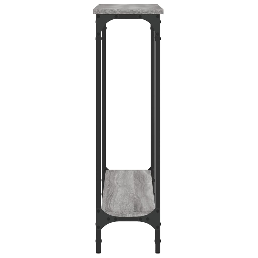 vidaXL Console Table Grey Sonoma 100x22.5x75 cm Engineered Wood 5