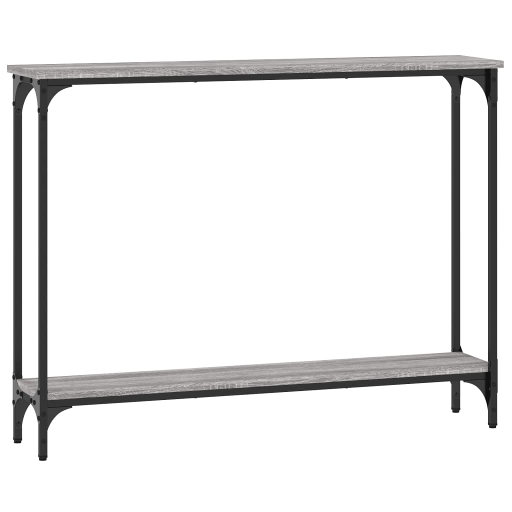 vidaXL Console Table Grey Sonoma 100x22.5x75 cm Engineered Wood 6