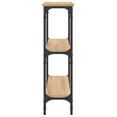 vidaXL Console Table Sonoma Oak 75x22.5x75 cm Engineered Wood 5