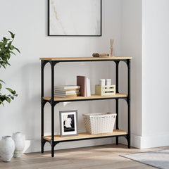 vidaXL Console Table Sonoma Oak 75x22.5x75 cm Engineered Wood 1