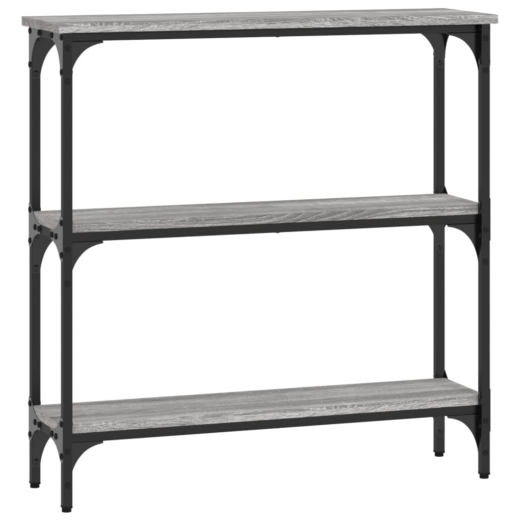 vidaXL Console Table Grey Sonoma 75x22.5x75 cm Engineered Wood 2