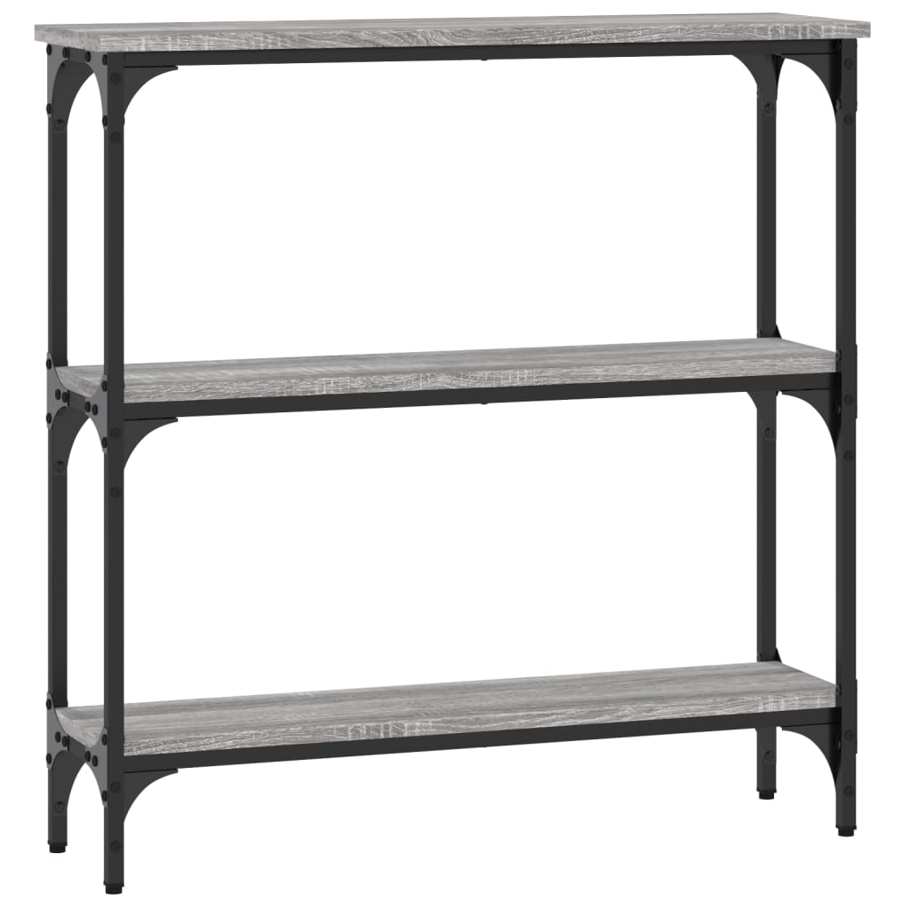 vidaXL Console Table Grey Sonoma 75x22.5x75 cm Engineered Wood 6