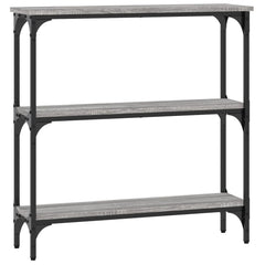 vidaXL Console Table Grey Sonoma 75x22.5x75 cm Engineered Wood 6