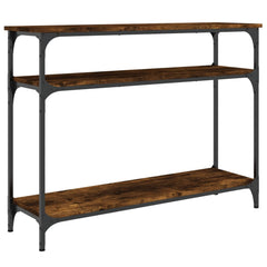 vidaXL Console Table Smoked Oak 100x29x75 cm Engineered Wood 2