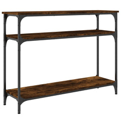 vidaXL Console Table Smoked Oak 100x29x75 cm Engineered Wood 6