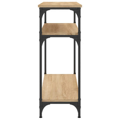 vidaXL Console Table Sonoma Oak 75x29x75 cm Engineered Wood 5
