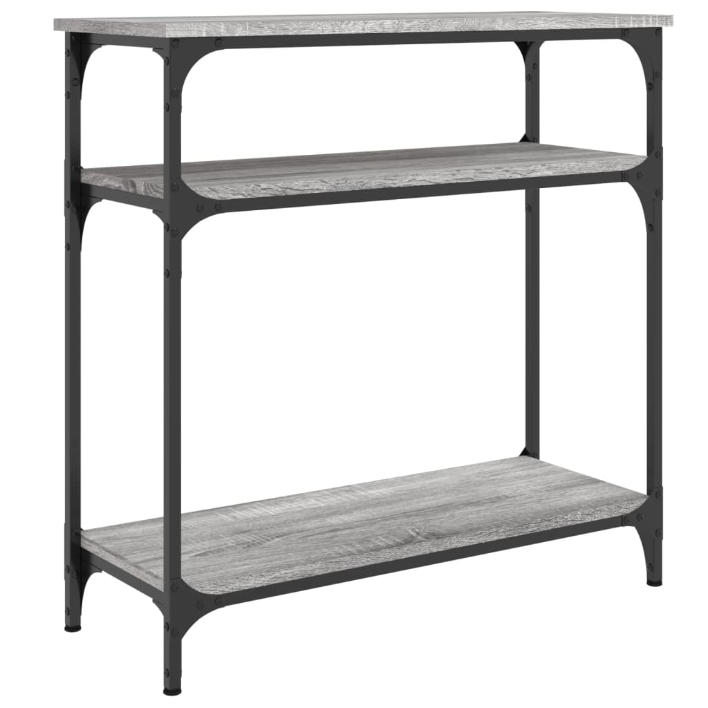 vidaXL Console Table Grey Sonoma 75x29x75 cm Engineered Wood 2