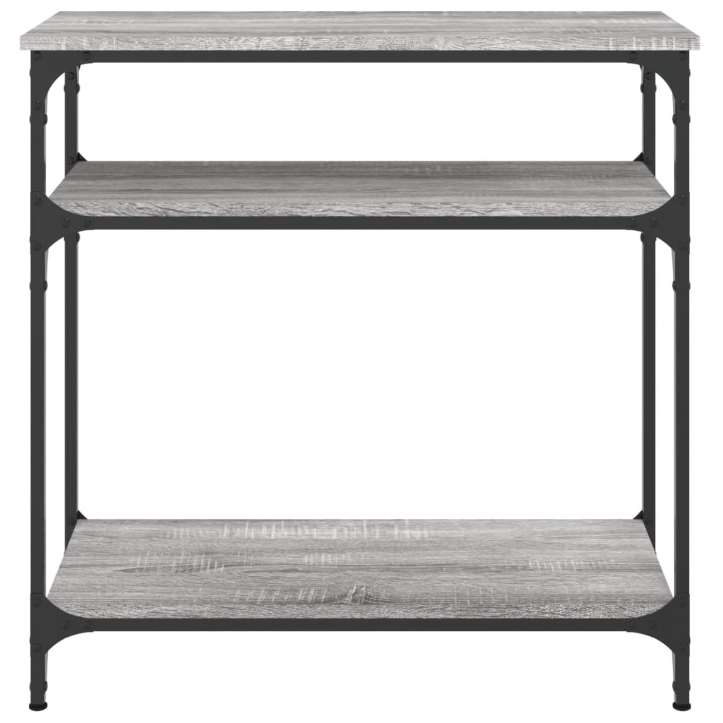 vidaXL Console Table Grey Sonoma 75x29x75 cm Engineered Wood 4