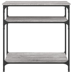 vidaXL Console Table Grey Sonoma 75x29x75 cm Engineered Wood 4