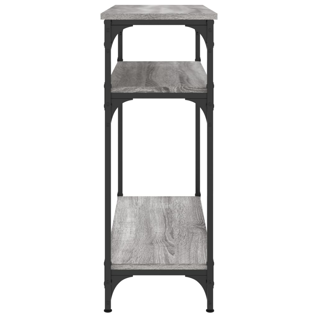 vidaXL Console Table Grey Sonoma 75x29x75 cm Engineered Wood 5