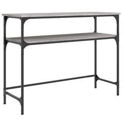 vidaXL Console Table Grey Sonoma 100x35.5x75 cm Engineered Wood 2