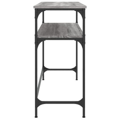 vidaXL Console Table Grey Sonoma 100x35.5x75 cm Engineered Wood 5