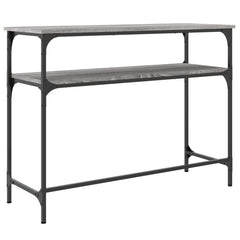 vidaXL Console Table Grey Sonoma 100x35.5x75 cm Engineered Wood 6