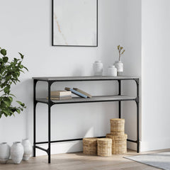 vidaXL Console Table Grey Sonoma 100x35.5x75 cm Engineered Wood 1