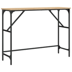 vidaXL Console Table Sonoma Oak 100x32x75 cm Engineered Wood 2