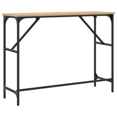 vidaXL Console Table Sonoma Oak 100x32x75 cm Engineered Wood 6