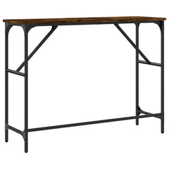 vidaXL Console Table Smoked Oak 100x32x75 cm Engineered Wood 6