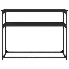 vidaXL Console Table Black 100x35.5x75 cm Engineered Wood 4