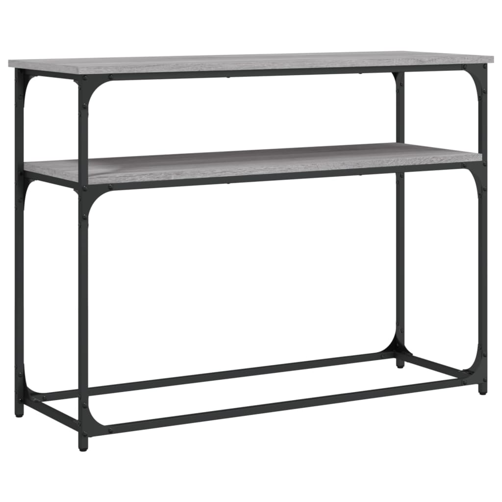 vidaXL Console Table Grey Sonoma 100x35.5x75 cm Engineered Wood 2