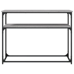 vidaXL Console Table Grey Sonoma 100x35.5x75 cm Engineered Wood 4