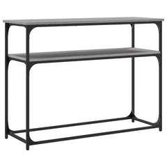 vidaXL Console Table Grey Sonoma 100x35.5x75 cm Engineered Wood 6