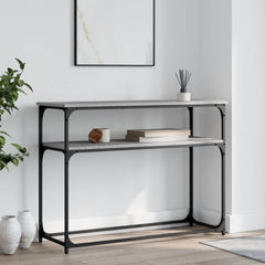 vidaXL Console Table Grey Sonoma 100x35.5x75 cm Engineered Wood 1