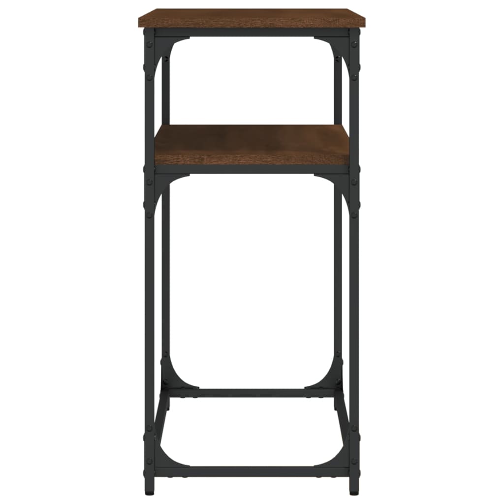 vidaXL Console Table Brown Oak 100x35.5x75 cm Engineered Wood 5