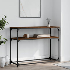 vidaXL Console Table Brown Oak 100x35.5x75 cm Engineered Wood 1