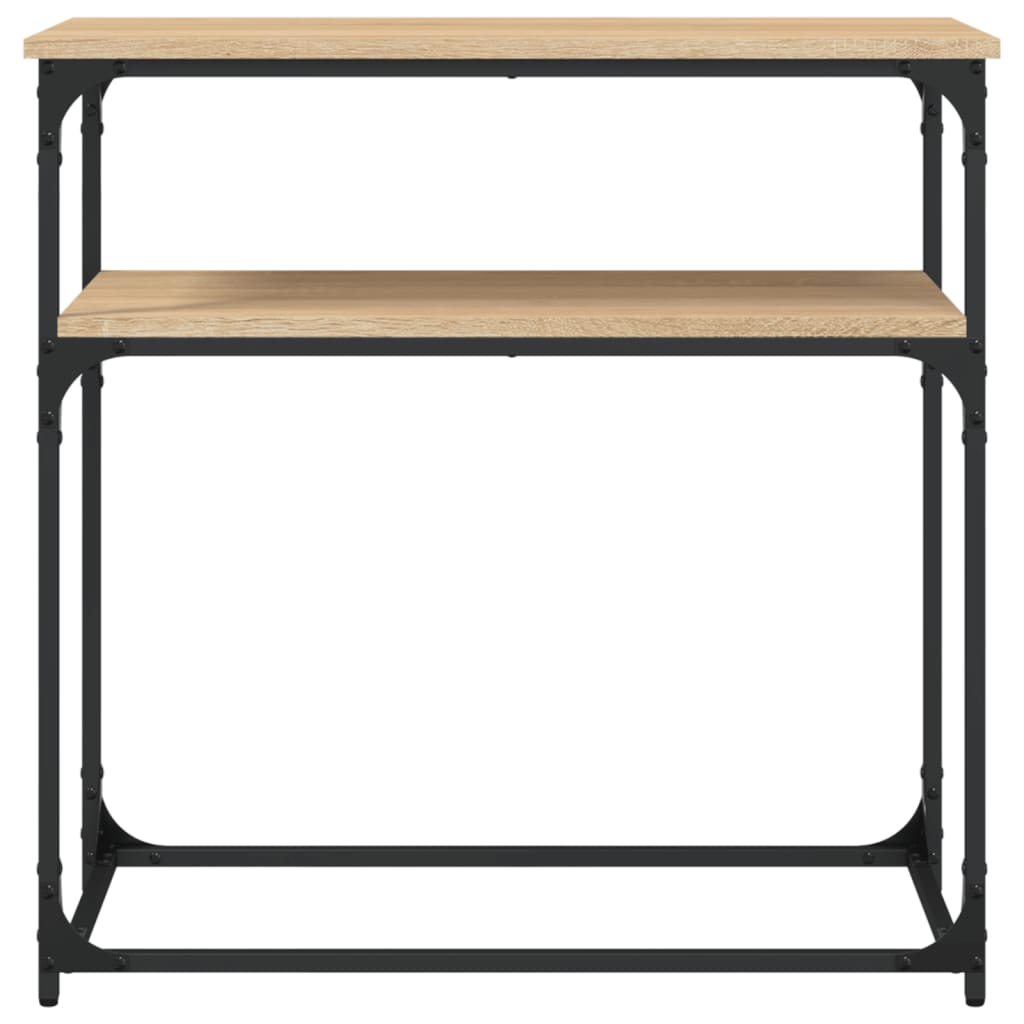 vidaXL Console Table Sonoma Oak 75x35.5x75 cm Engineered Wood 4