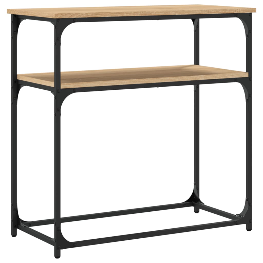 vidaXL Console Table Sonoma Oak 75x35.5x75 cm Engineered Wood 6