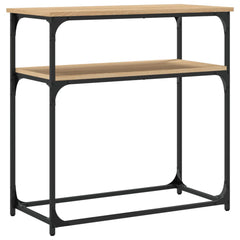 vidaXL Console Table Sonoma Oak 75x35.5x75 cm Engineered Wood 6