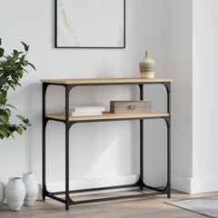 vidaXL Console Table Sonoma Oak 75x35.5x75 cm Engineered Wood 1