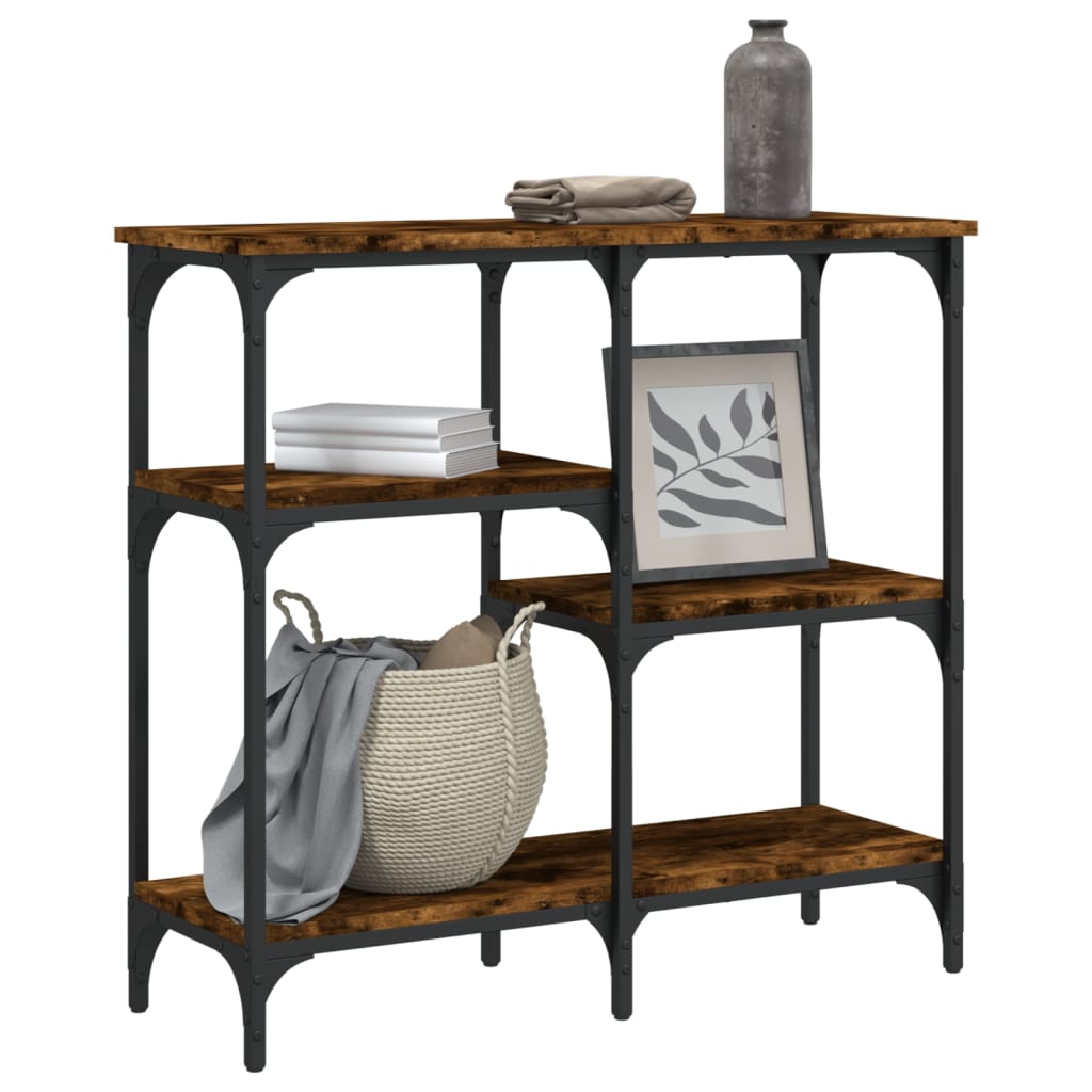 vidaXL Console Table Smoked Oak 80x29x75 cm Engineered Wood 6