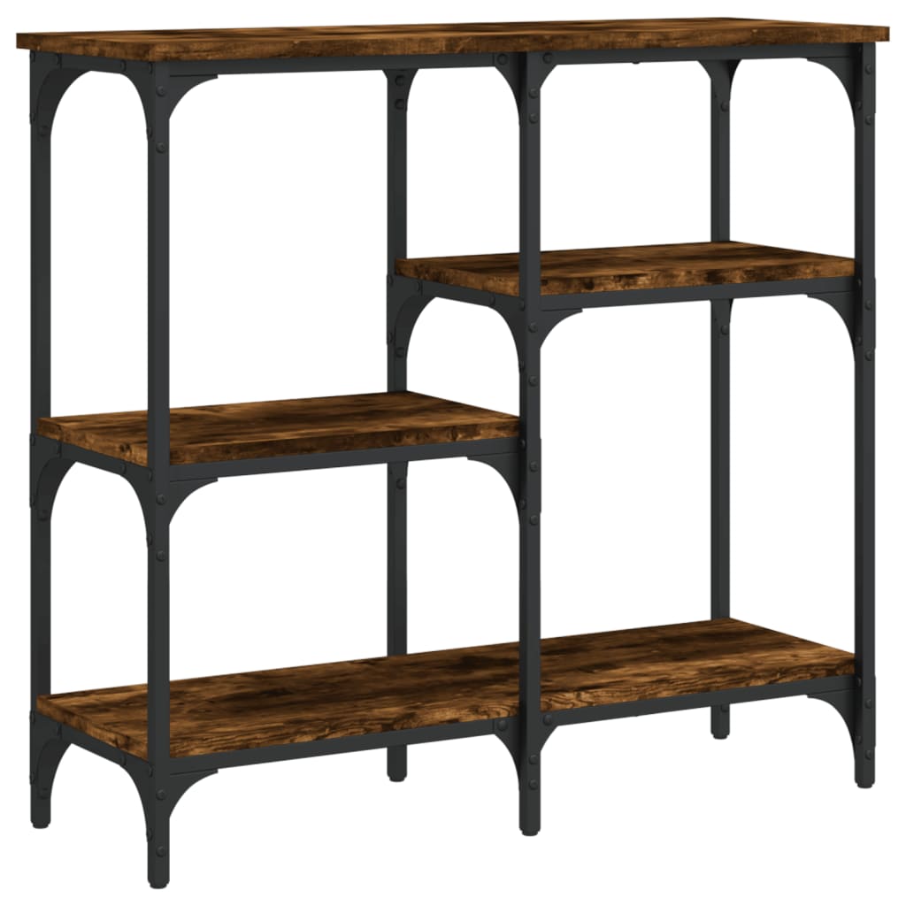 vidaXL Console Table Smoked Oak 80x29x75 cm Engineered Wood 4