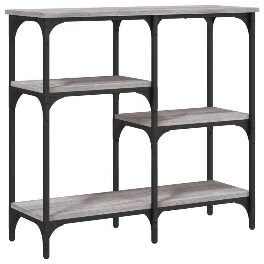 vidaXL Console Table Grey Sonoma 80x29x75 cm Engineered Wood 2