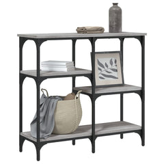 vidaXL Console Table Grey Sonoma 80x29x75 cm Engineered Wood 3