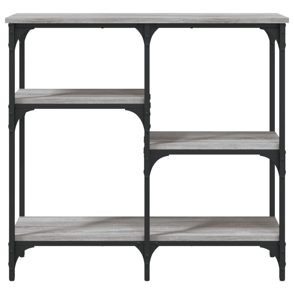 vidaXL Console Table Grey Sonoma 80x29x75 cm Engineered Wood 4