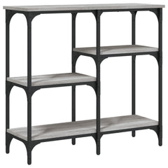 vidaXL Console Table Grey Sonoma 80x29x75 cm Engineered Wood 6