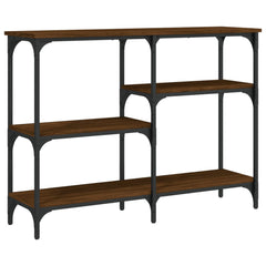 vidaXL Console Table Brown Oak 102x29x75 cm Engineered Wood 4