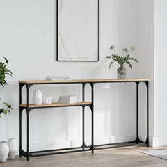 vidaXL Console Table Sonoma Oak 145x22,5x75 cm Engineered Wood 1