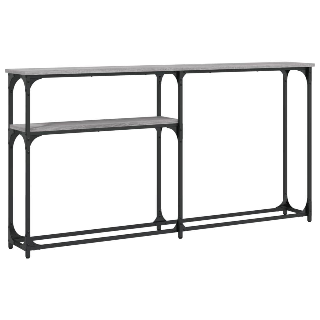 vidaXL Console Table Grey Sonoma 145x22,5x75 cm Engineered Wood 2