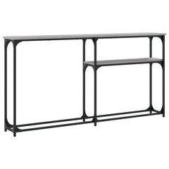 vidaXL Console Table Grey Sonoma 145x22,5x75 cm Engineered Wood 4