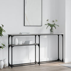 vidaXL Console Table Grey Sonoma 145x22,5x75 cm Engineered Wood 1