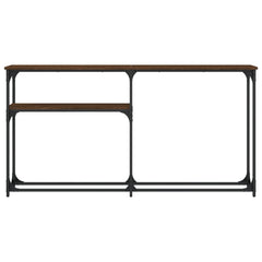 vidaXL Console Table Brown Oak 145x22,5x75 cm Engineered Wood 3