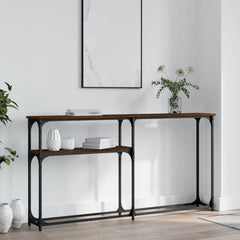 vidaXL Console Table Brown Oak 145x22,5x75 cm Engineered Wood 1