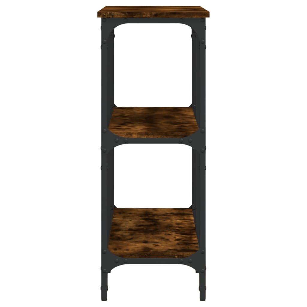 vidaXL Console Table Smoked Oak 100x29x75 cm Engineered Wood 5