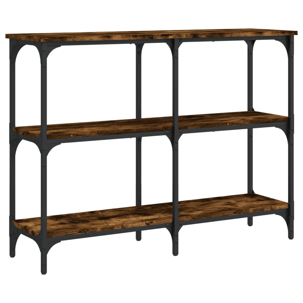 vidaXL Console Table Smoked Oak 100x29x75 cm Engineered Wood 6