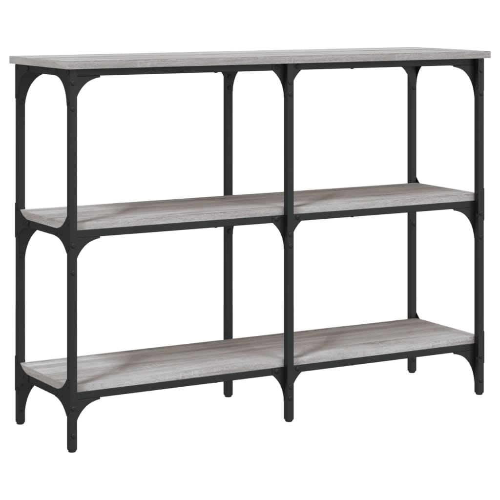 vidaXL Console Table Grey Sonoma 100x29x75 cm Engineered Wood 2