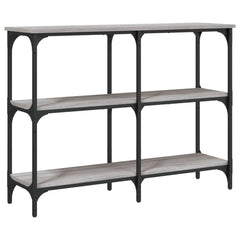 vidaXL Console Table Grey Sonoma 100x29x75 cm Engineered Wood 2